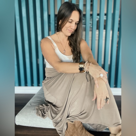 Bamboo Maxi Skirt - Picture 2 of 2